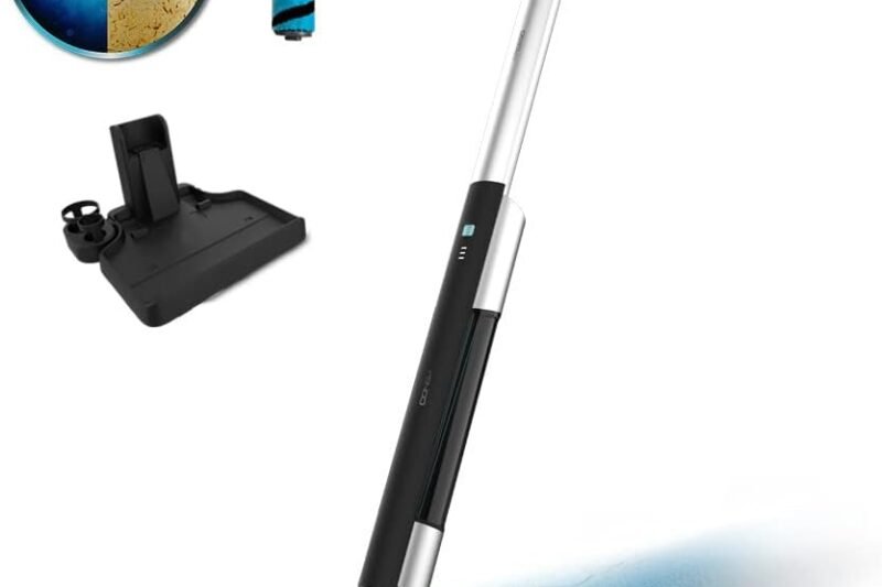 Cecotec FreeGo Wash Electric Mop 40 W, 40 Minutes Autonomy, Wet Jalisco Absorbent Roller, 420 ml Clean and 150 ml Dirty Water Tank, Automatic Sprayer and Self-Cleaning Station