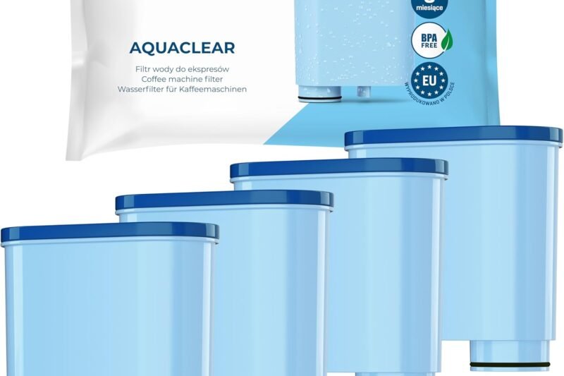Wessper Water Filter Cartridges Compatible with Philips Aquaclean CA6903/10 CA6903/22 CA6903 and Saeco Coffee Machine, Filter Cartridge with Activated Carbon for Fully Automatic Coffee Machine, Pack of 4
